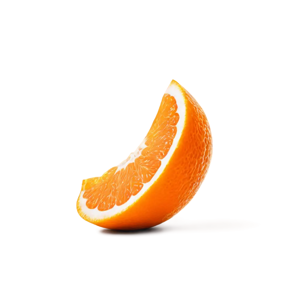 juicy quarter of an orange