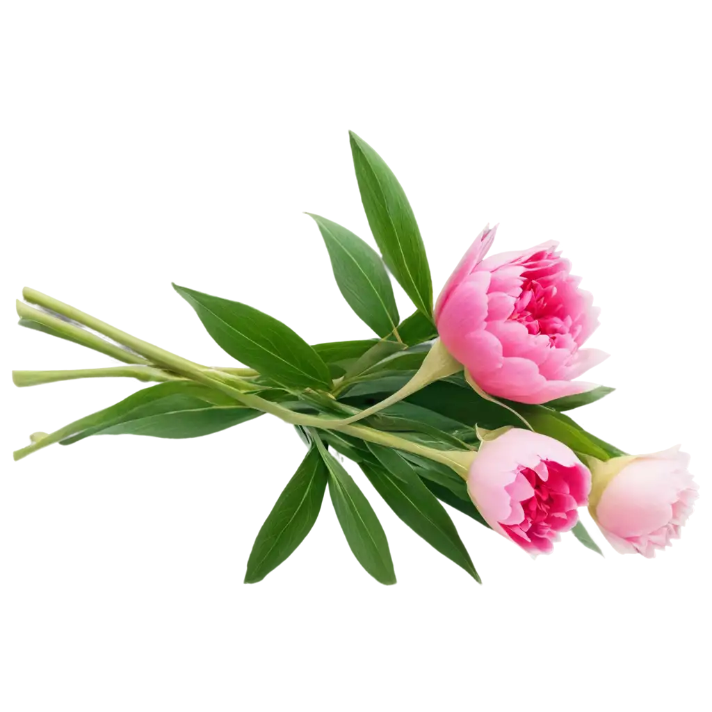 beautiful pink peonies flower