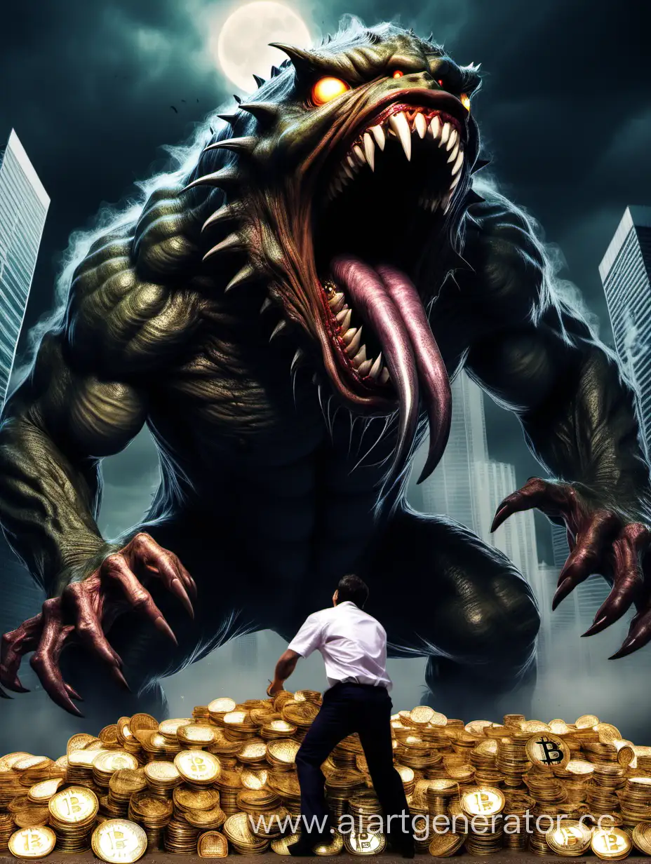 Bitcoin-Monster-Devouring-Traders-Cryptocurrency-Market-Turmoil