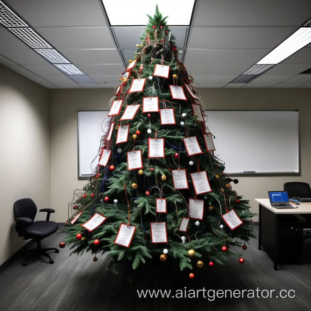 Celebrating-New-Years-Festive-IT-Specialists-Gather-Around-a-Glowing-Tech-Tree