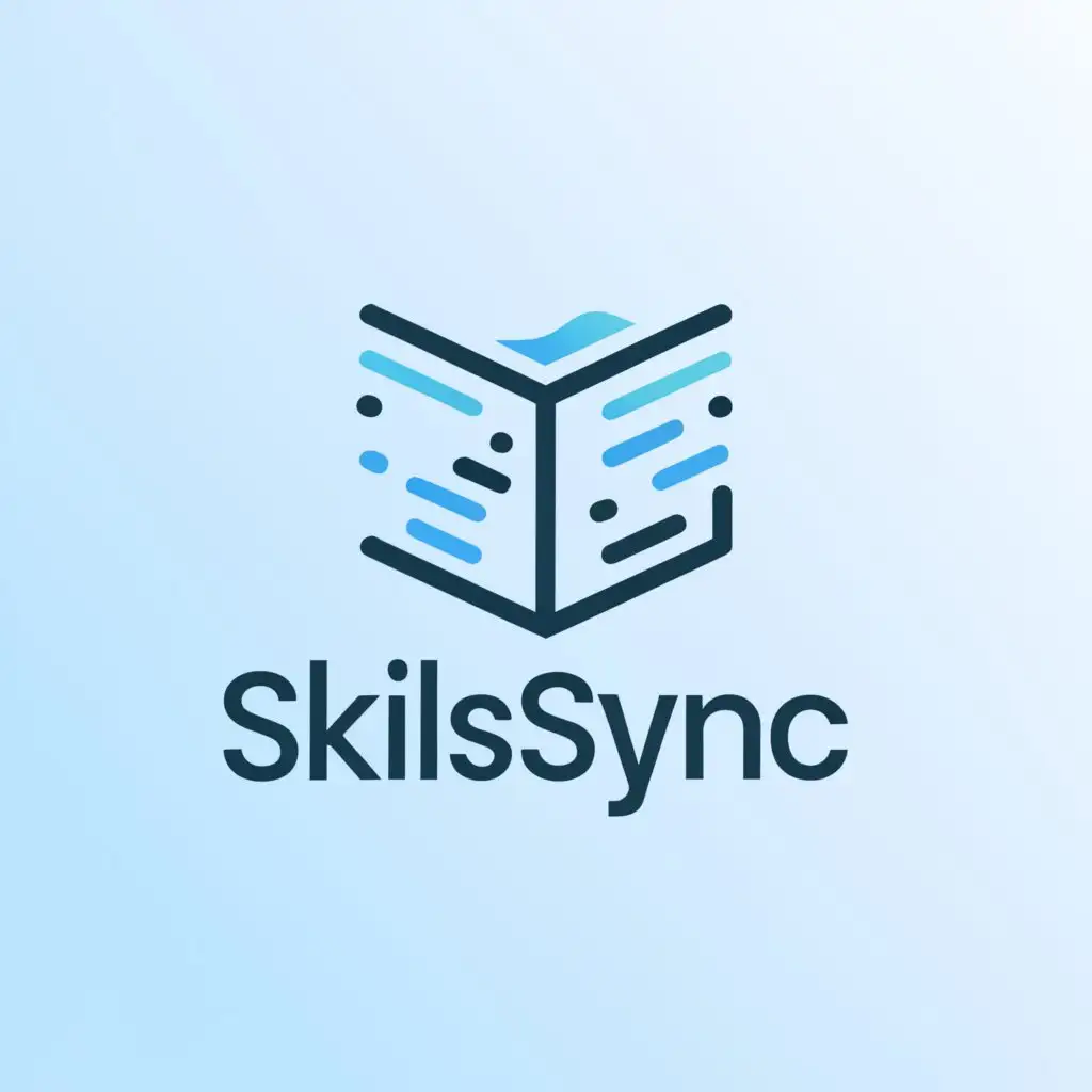 a logo design,with the text "SkillSync", main symbol:education,Умеренный,be used in Технологии industry,clear background