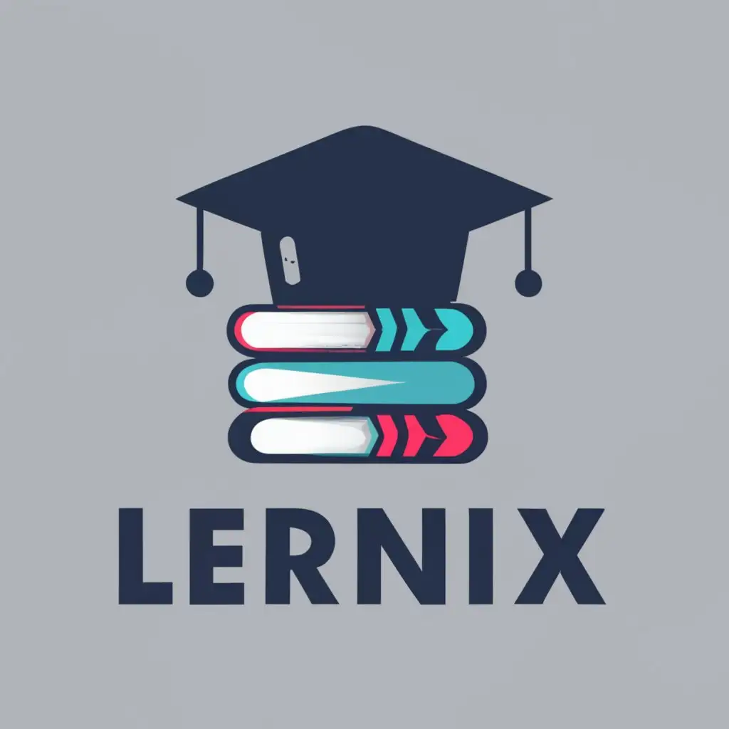 logo, Education related logo, with the text "Lernix", typography, be used in Education industry