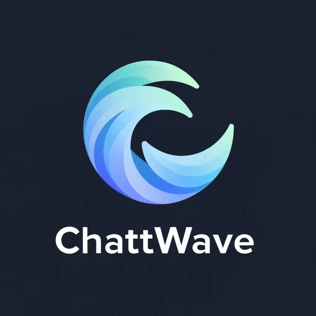 a logo design,with the text "ChatWave", main symbol:waterwaves,Moderate,be used in Internet industry,clear background