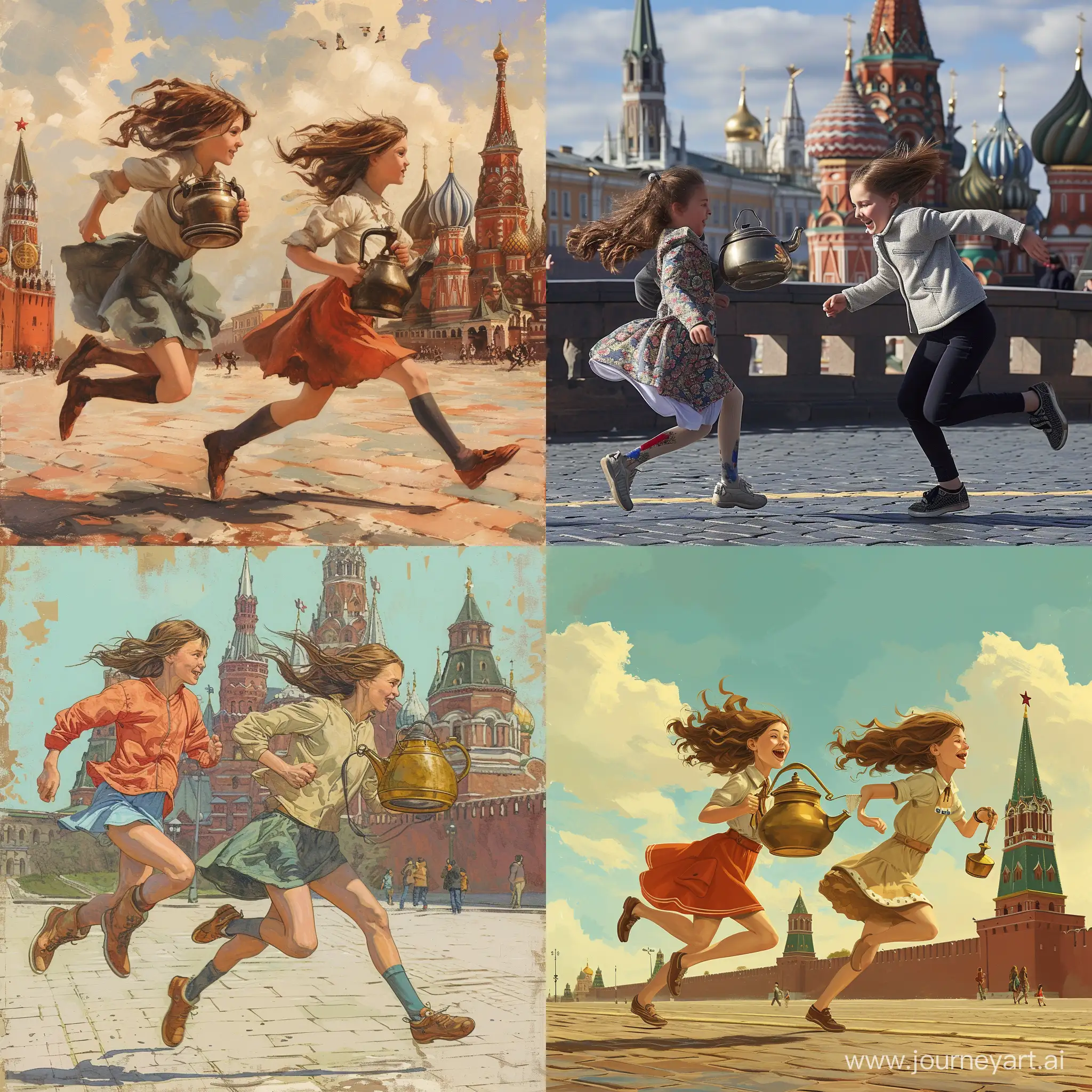 Girls-Running-with-a-Samovar-in-Red-Square