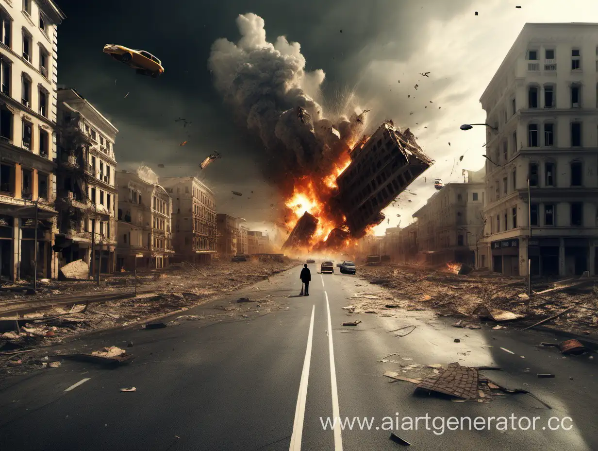 Desolate-Urban-Landscape-City-Devastation-with-Explosions