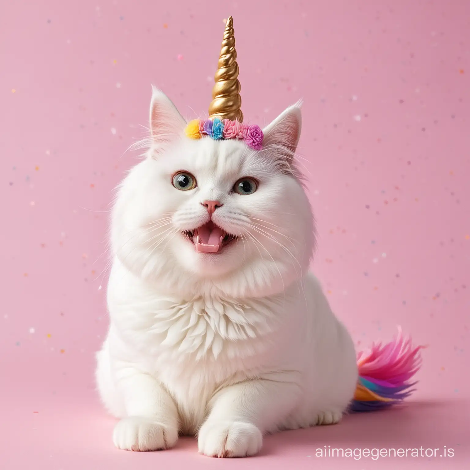 happy cat unicorn