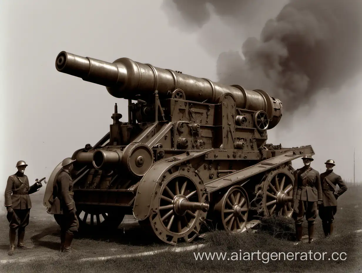 Dieselpunk-Artillery-in-World-War-I-Setting