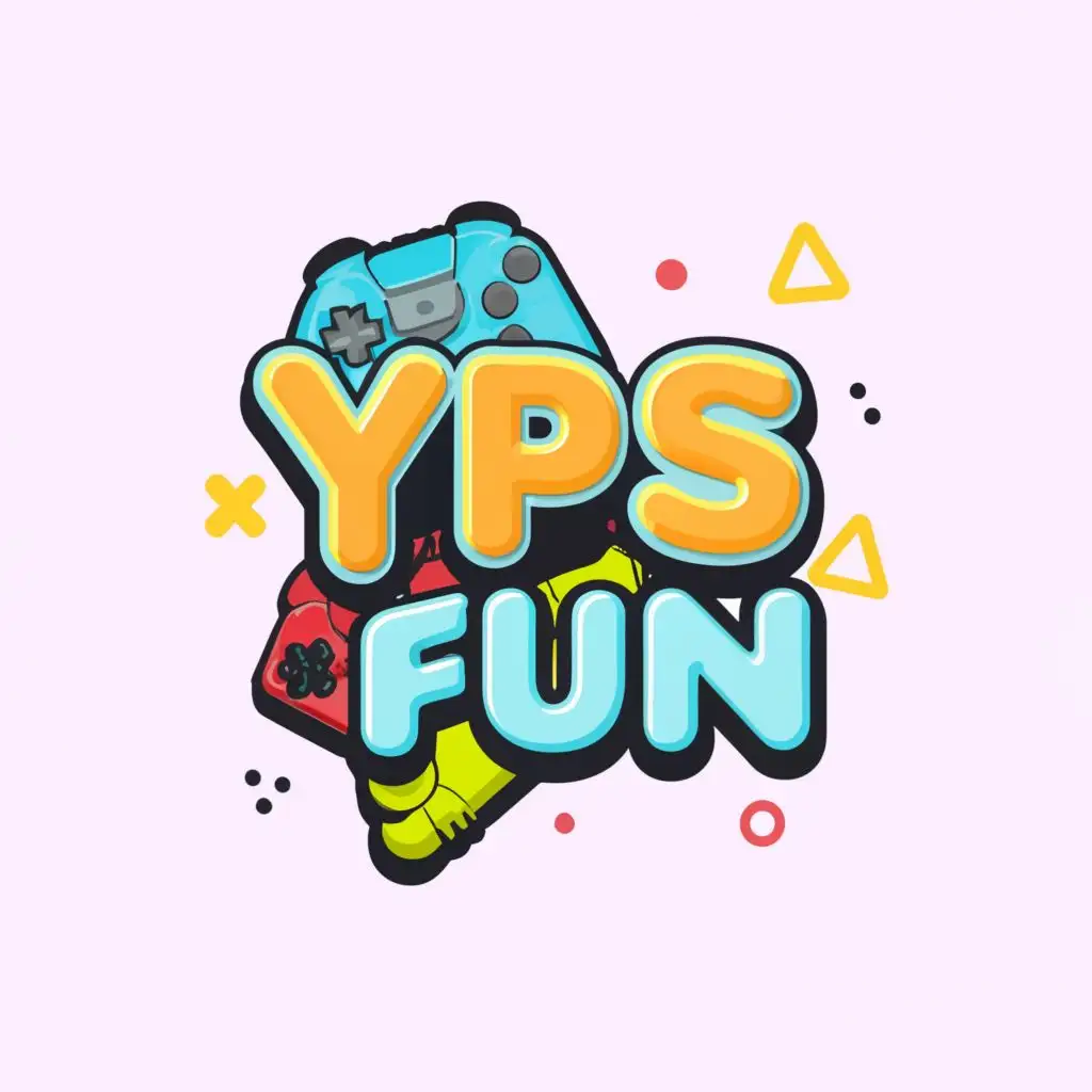 a logo design,with the text "Yps fun", main symbol:gaming,Moderate,clear background