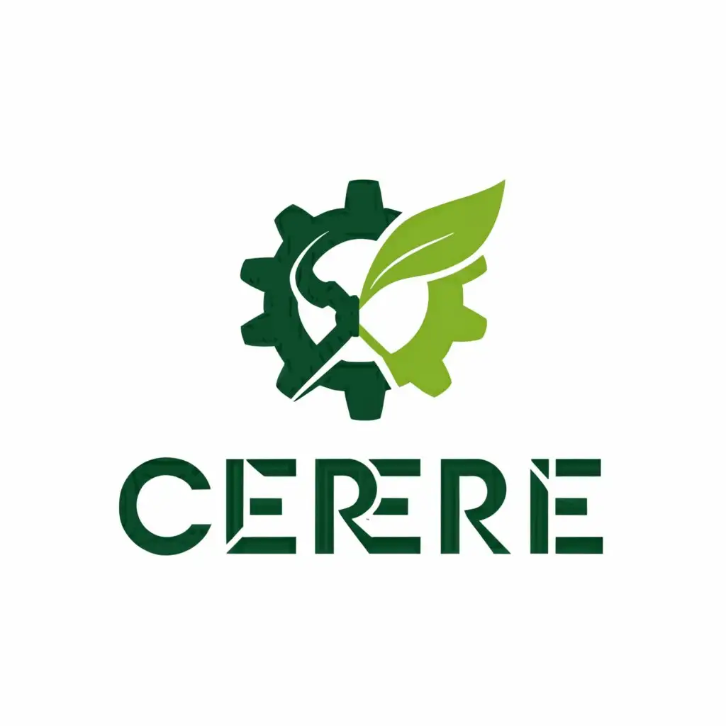 LOGO-Design-for-Ceree-Green-and-Yellow-Gears-with-Leaf-Motifs-for-Sustainable-Agricultural-Tech
