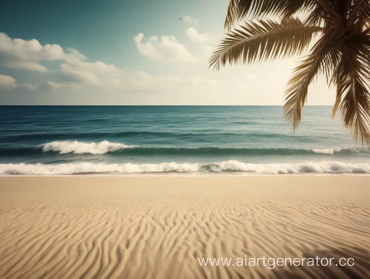 Beach-Recreation-Palm-Trees-Sand-and-Sea-Waves