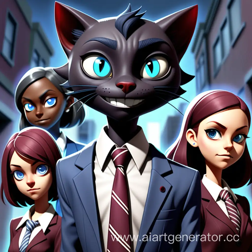 Mysterious-Teen-Adventure-Black-Cat-and-Blue-Blazers