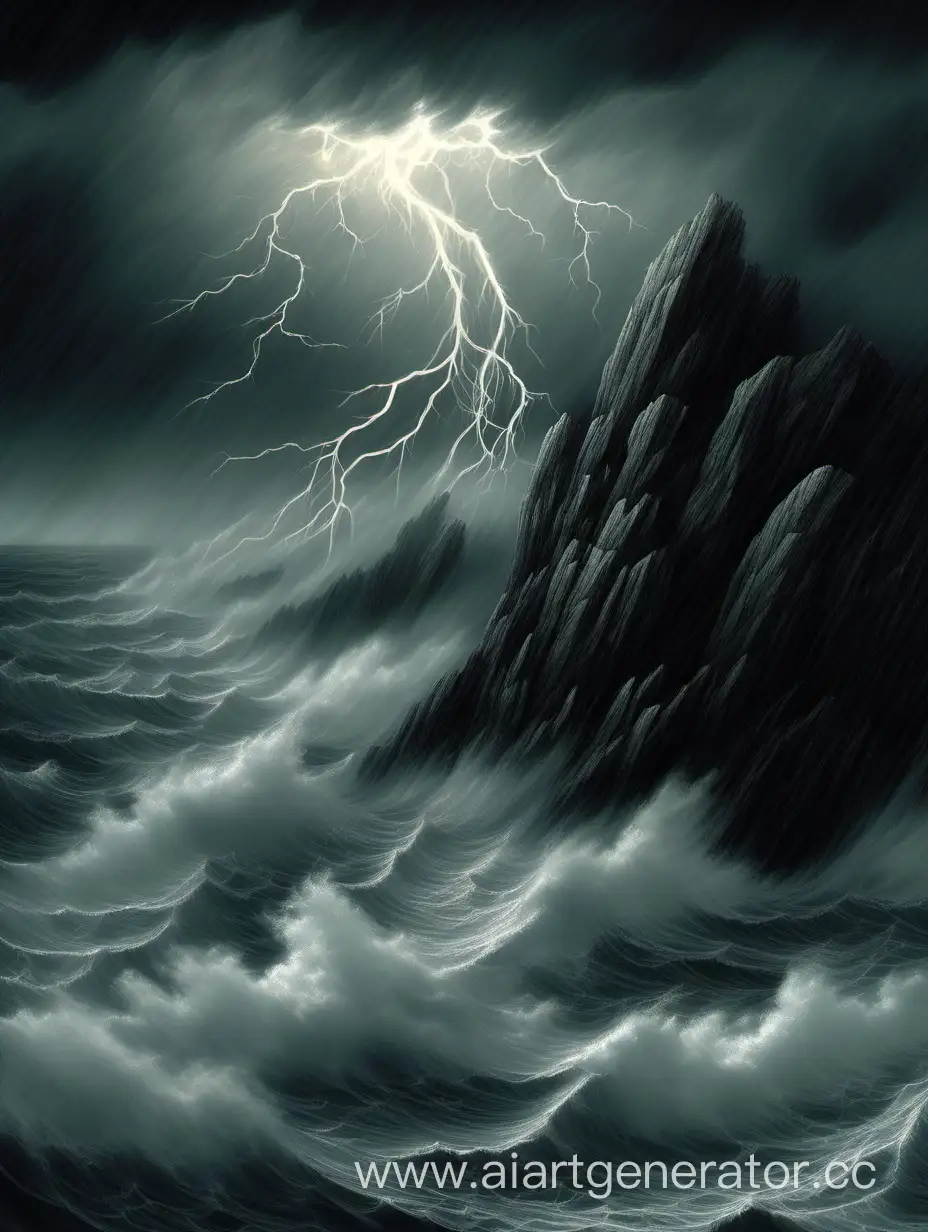 Dramatic-Stormy-Seascape-Cliffs-Lightning-and-Waves