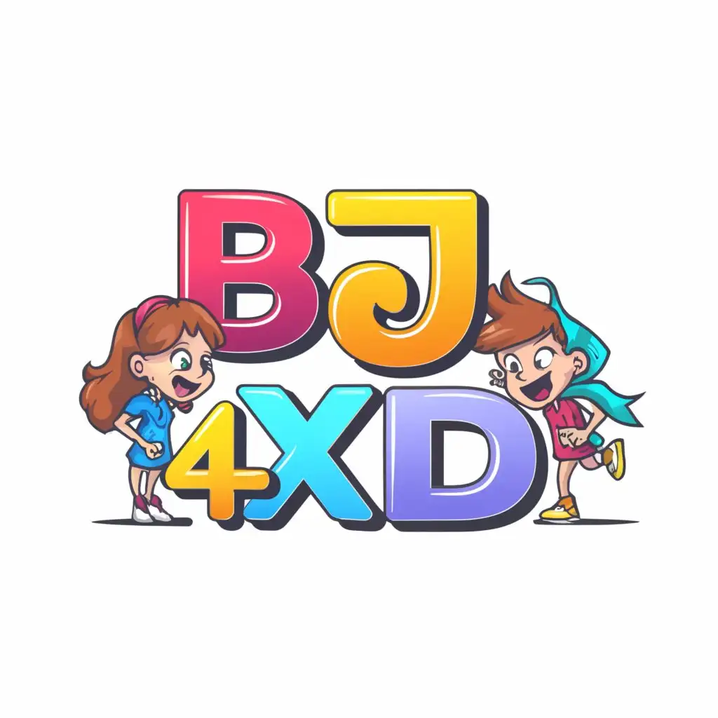 LOGO-Design-For-BJ4XD-Girls-Chat-with-Boys-Symbol-in-a-Clear-Background