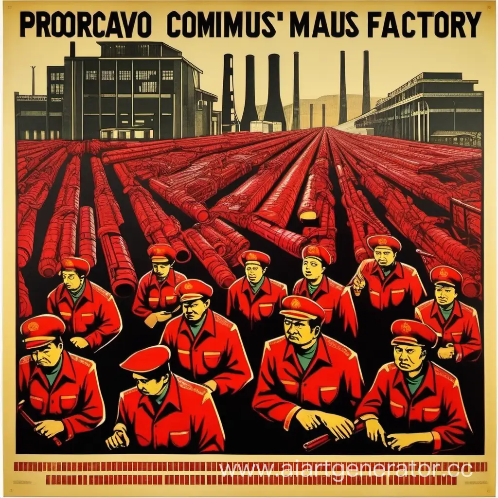 провокационный коммунистический плакат завода