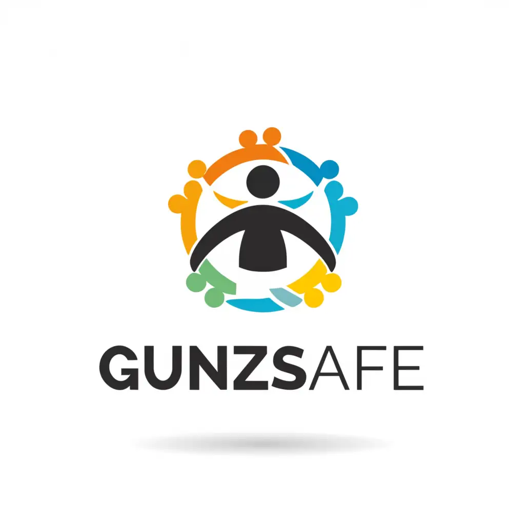 a logo design,with the text 'GuNZSafe', main symbol:Community personal safety,Moderate,be used in Nonprofit industry,clear background
