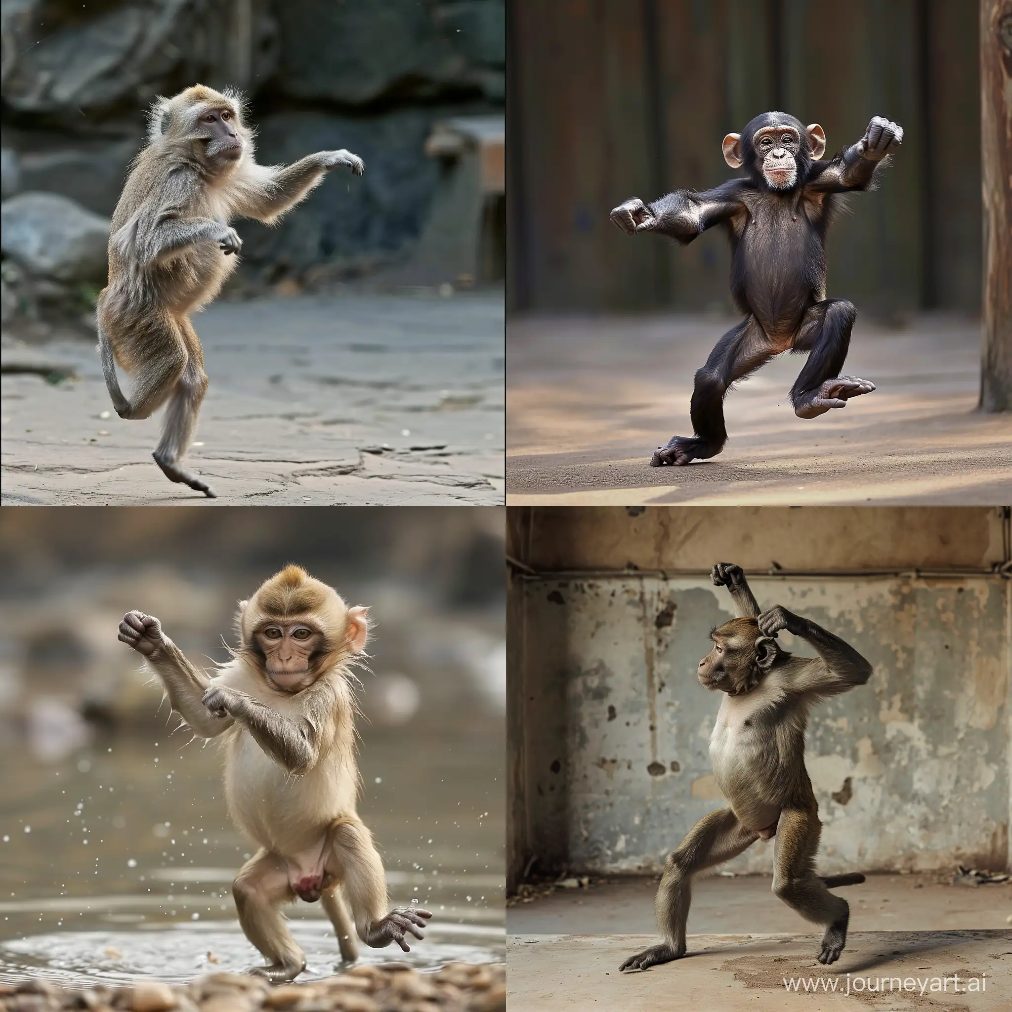 Energetic-Monkey-Dance-with-Vibrant-Motion-AI-Generated-Image