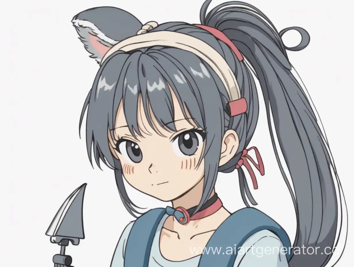 Anime-Adventure-Girl-with-Headband-and-Tail-in-Hayao-Miyazaki-Style
