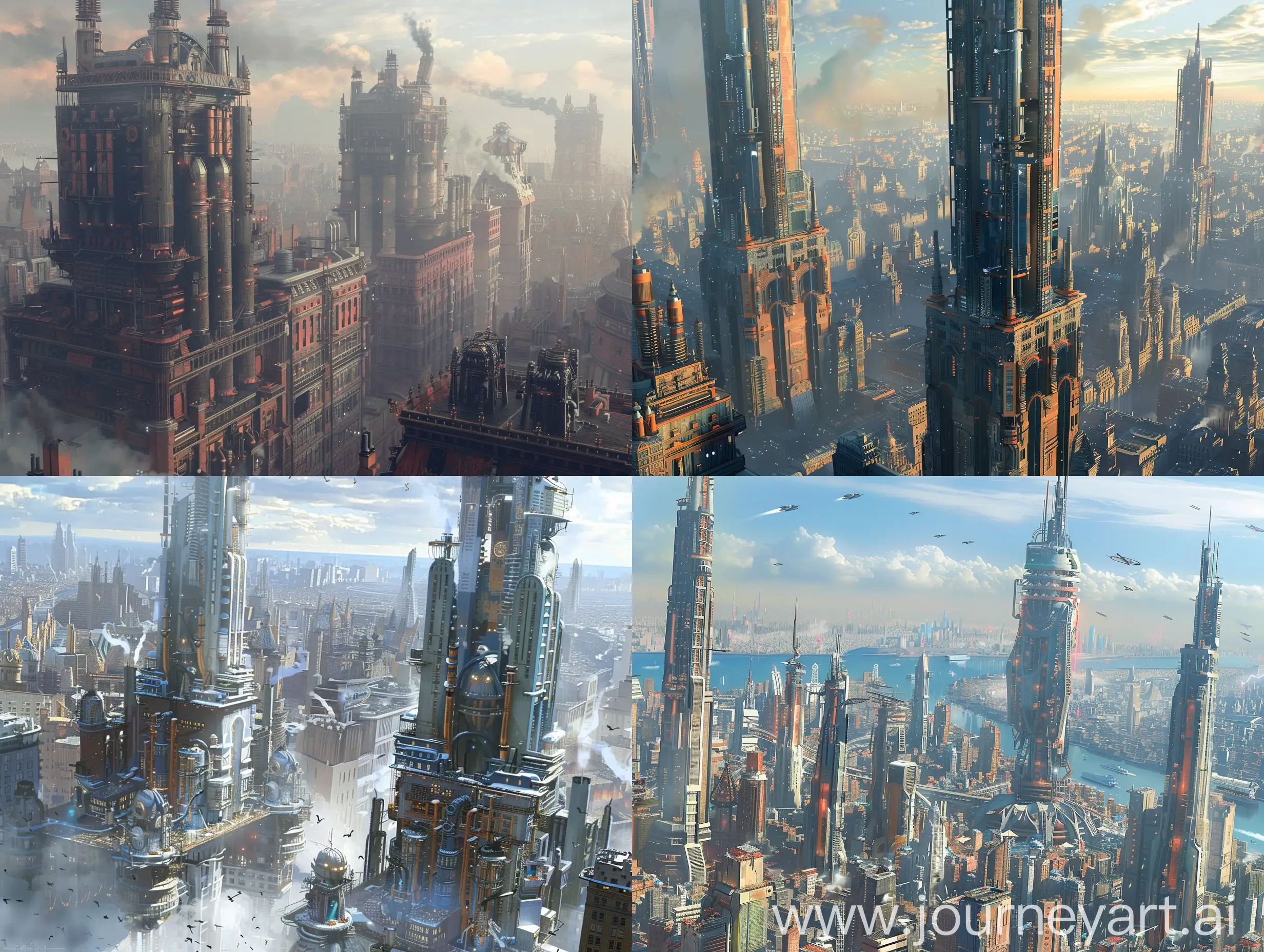 Futuristic-Steampunk-Cityscape-with-Unique-Skyline