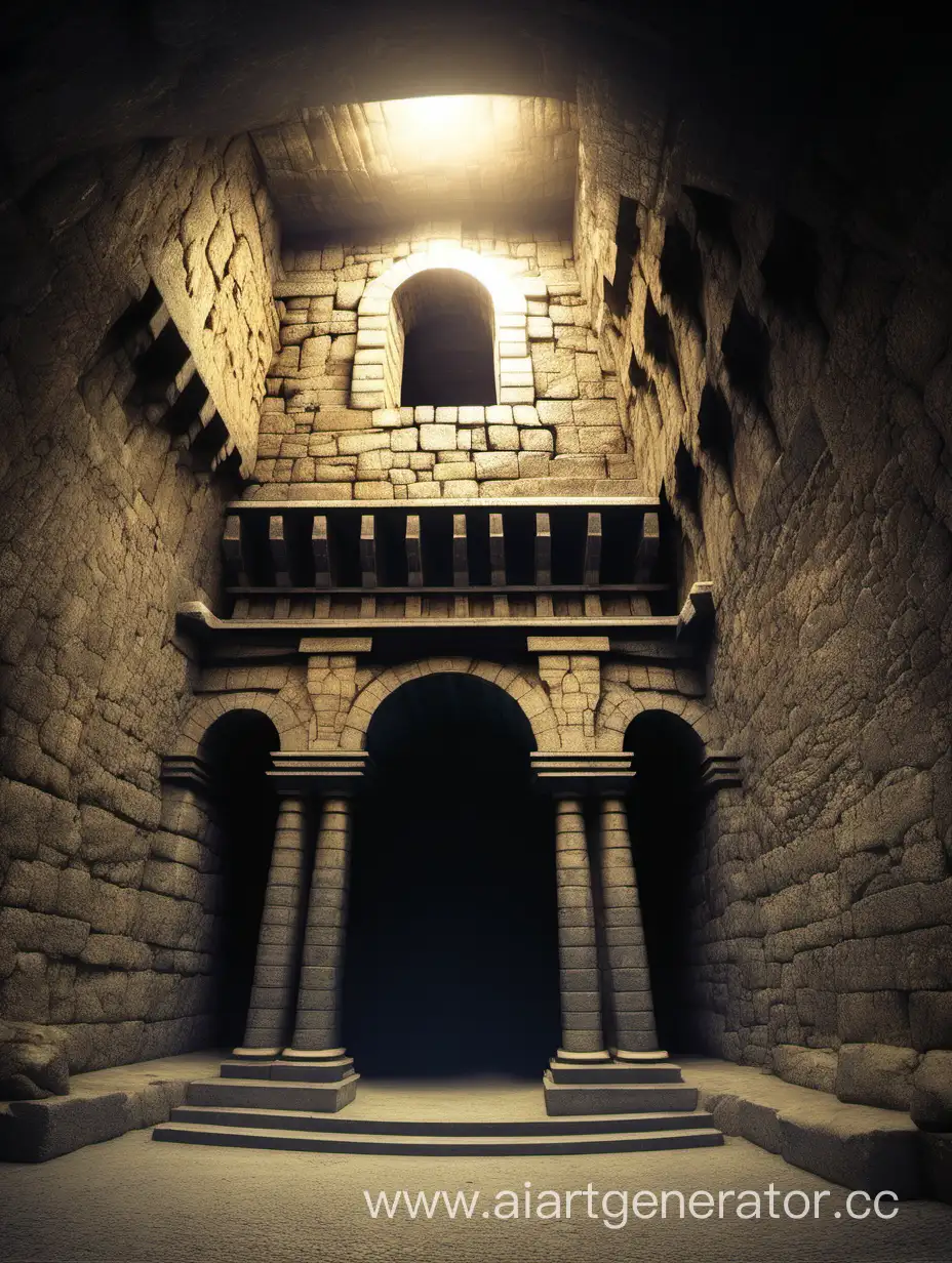 Сокровищница в древнем подземелье