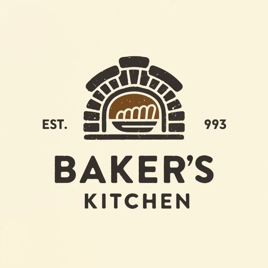 a logo design,with the text "Bakers Kitchen", main symbol:Company Description: Restaurant and Bakery
Company Slogan: Tasty and Nutritious
Company Colors: Nill
Extra Features: Add any feature related to company description,Moderate,clear background