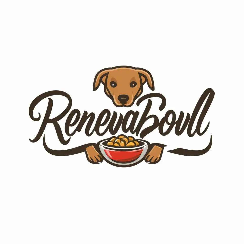 a logo design,with the text "Renewabowl", main symbol:Dog ,Moderate,be used in Animals Pets industry,clear background