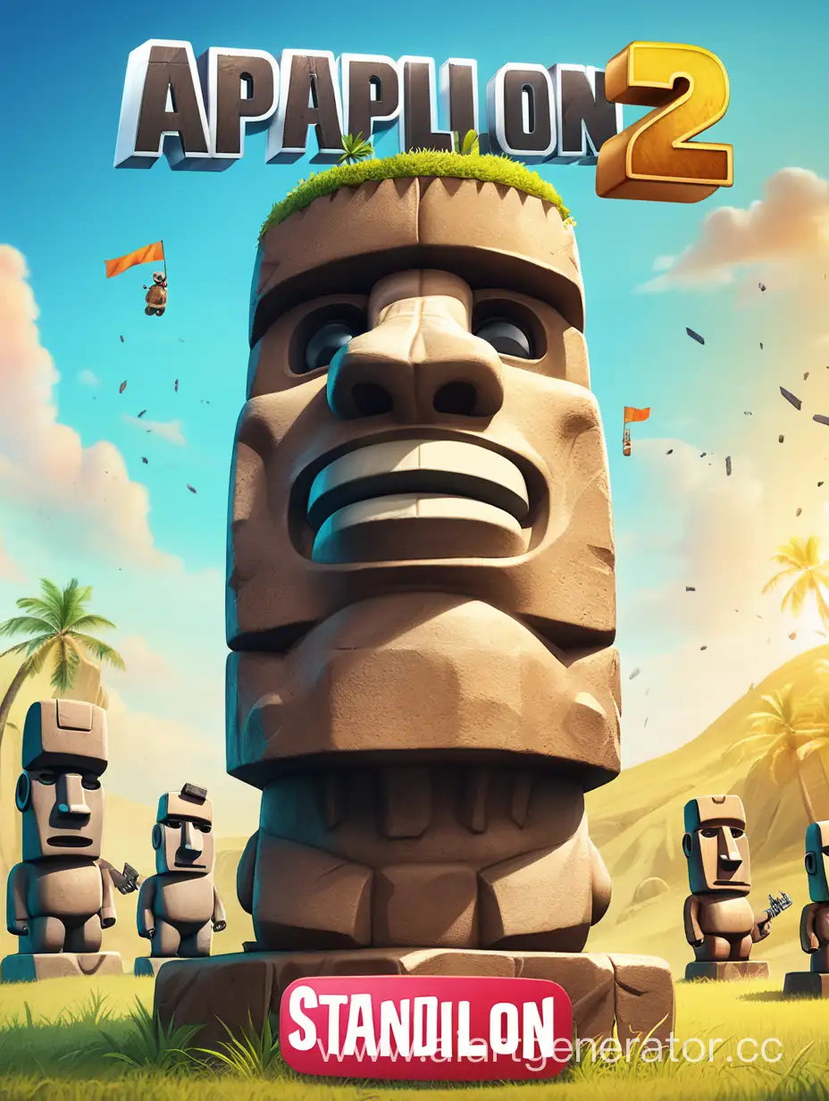 Celebrating-One-Million-Subscribers-Appollons-Gaming-Triumph-Under-the-Watchful-Eye-of-the-Moai-Statue