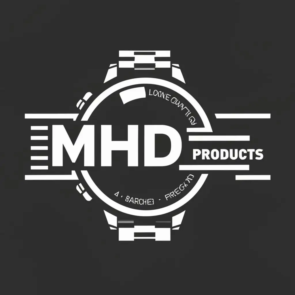 logo, Watch, with the text "Mhd's Products", typography
