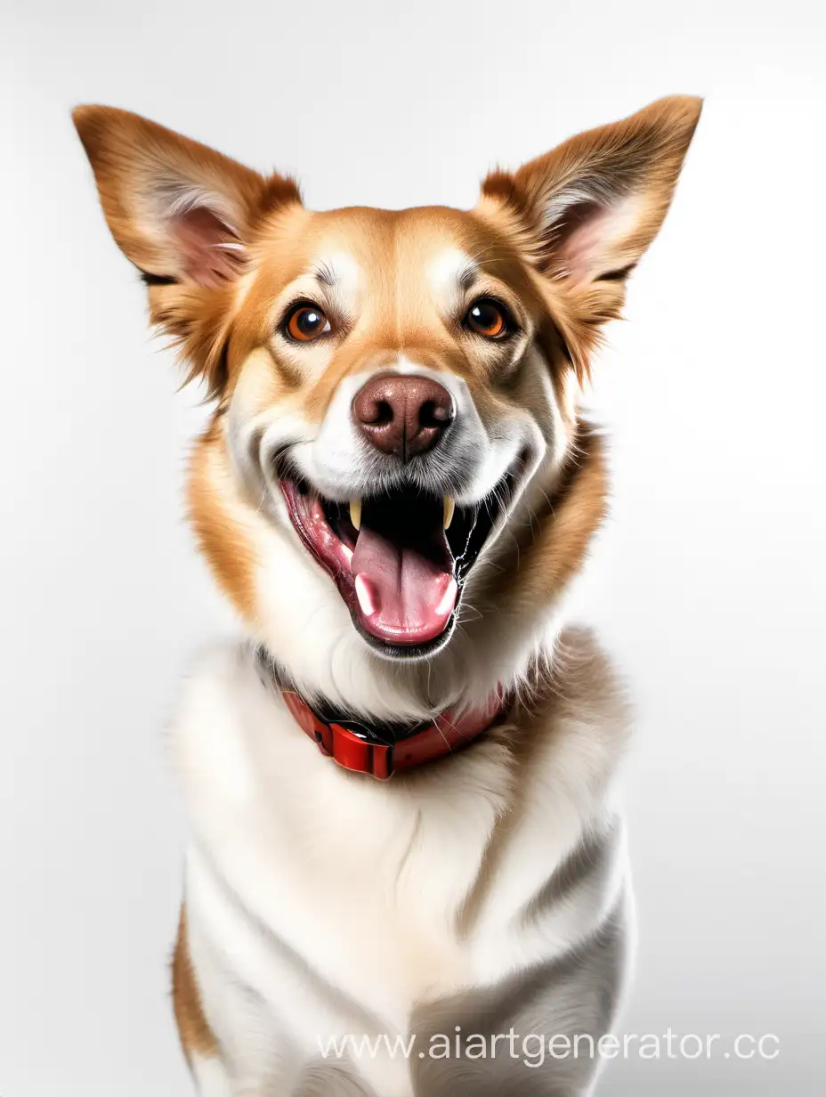 Cheerful-Canine-Enjoying-Playfulness-on-Bright-White-Background