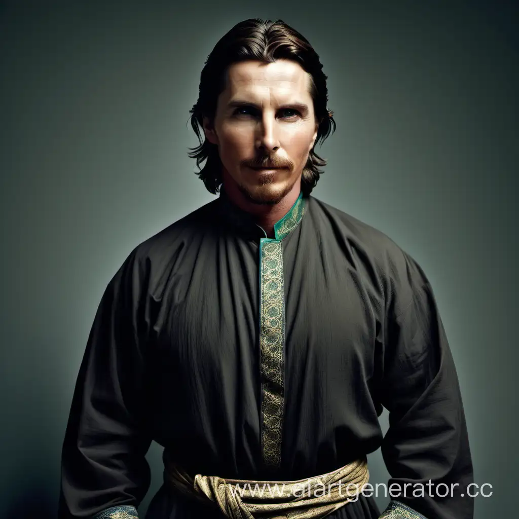 Christian-Bale-Wearing-Traditional-Tatar-Attire