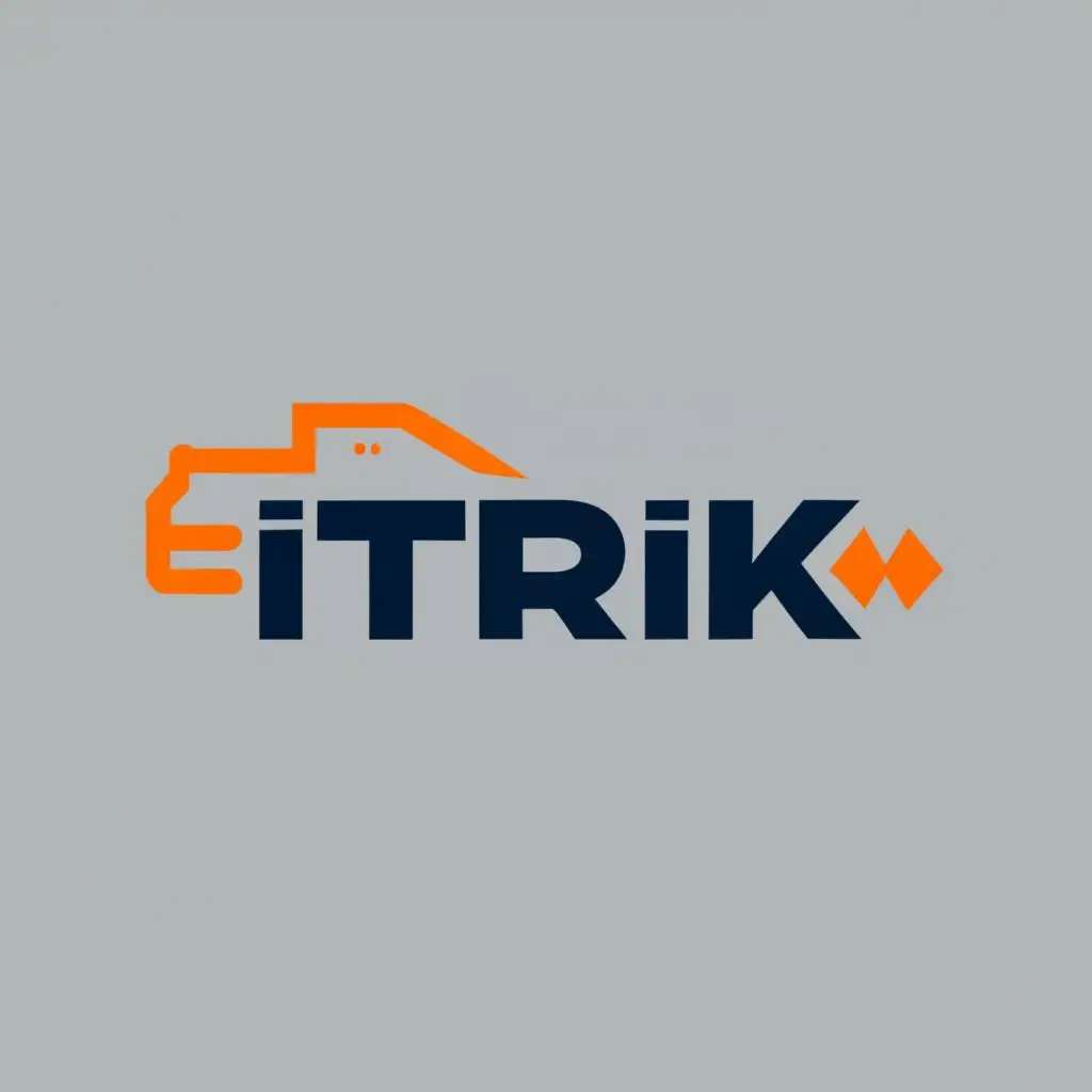 logo, Tech, with the text "Itrik", typography, be used in Automotive industry