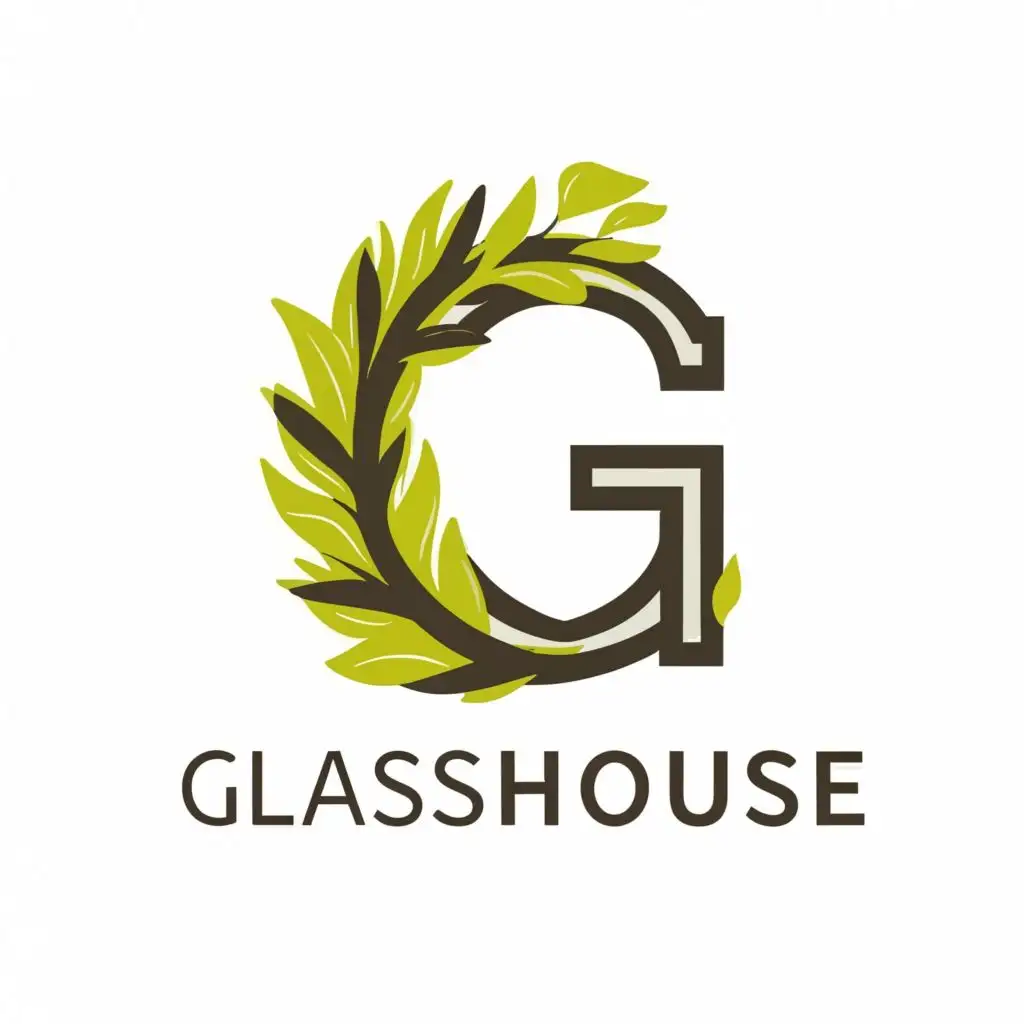 logo, G, with the text "Glasshouse", typography, be used in Restaurant industry