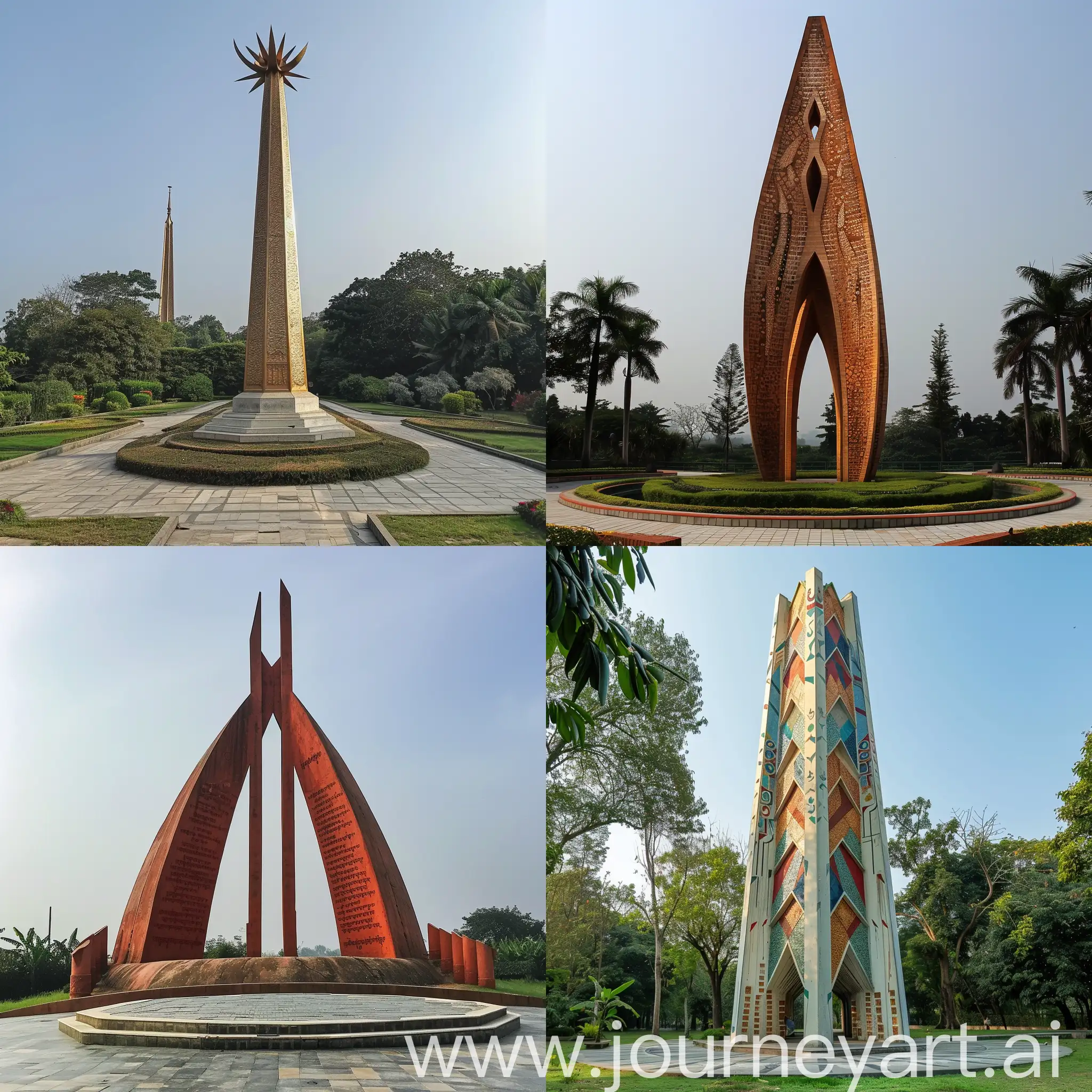 Shohid-Minar-Monument-Commemorating-Bangladesh-Martyr-Day-and-International-Language-Day