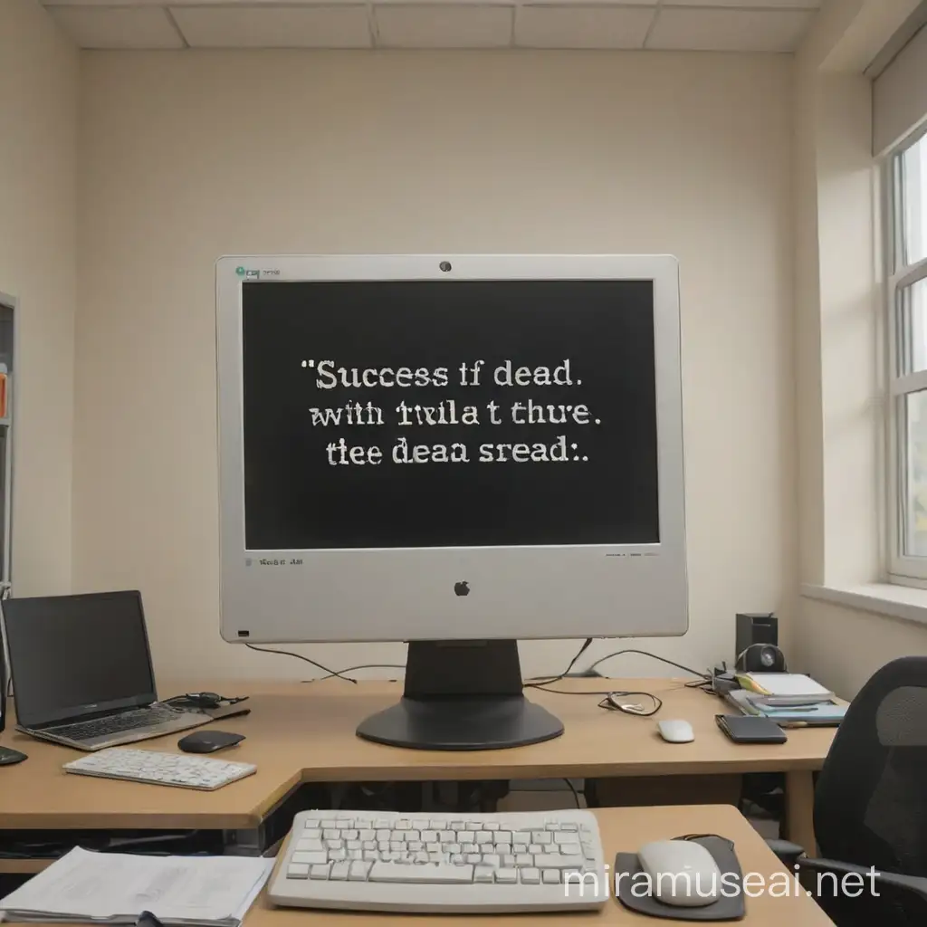 a creative Computer Science Slogan for my university called with the text 
while noSuccess:
     tryAgain()
 if dead:
         break
