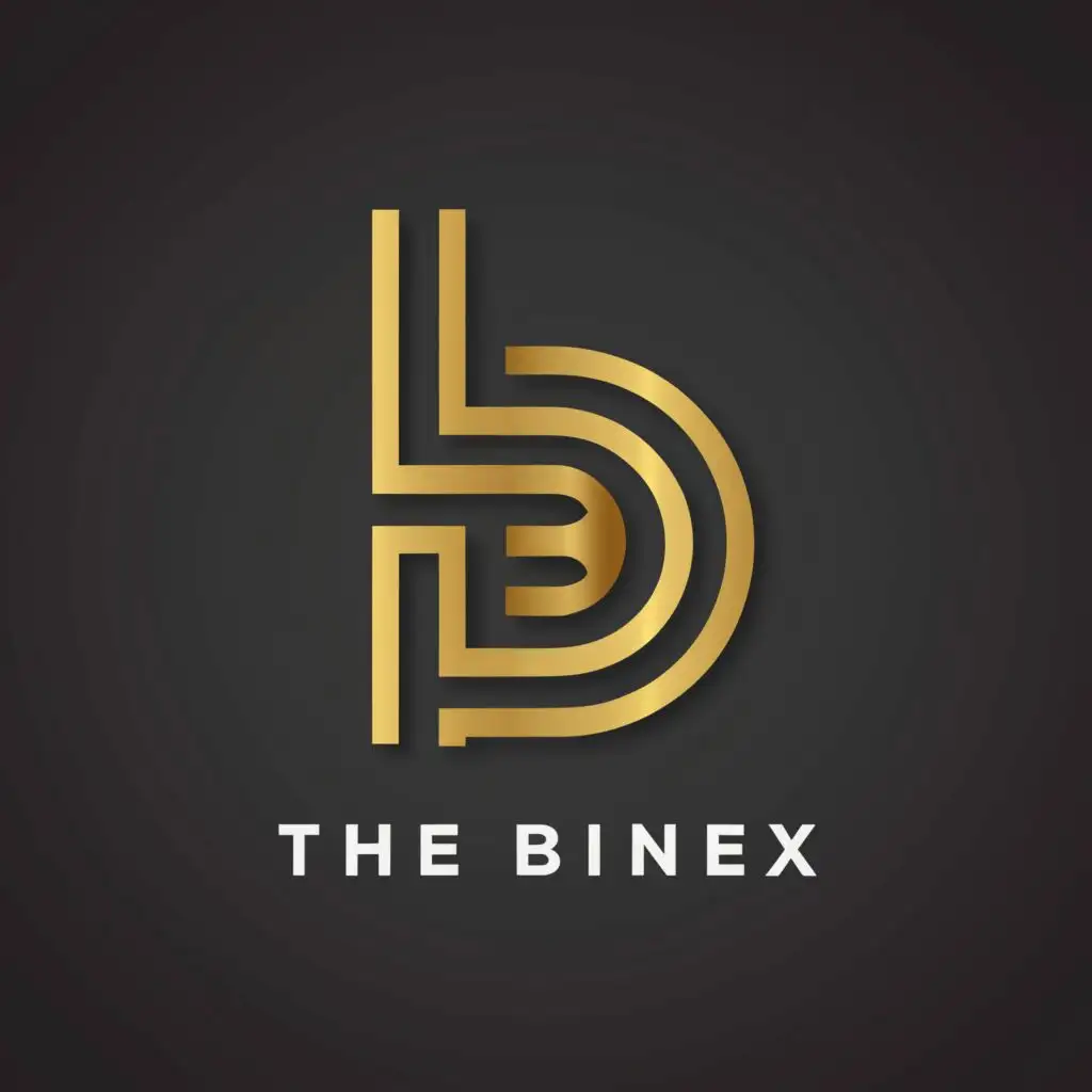 a logo design,with the text "THE BINEX", main symbol:B,complex,be used in Finance industry,clear background