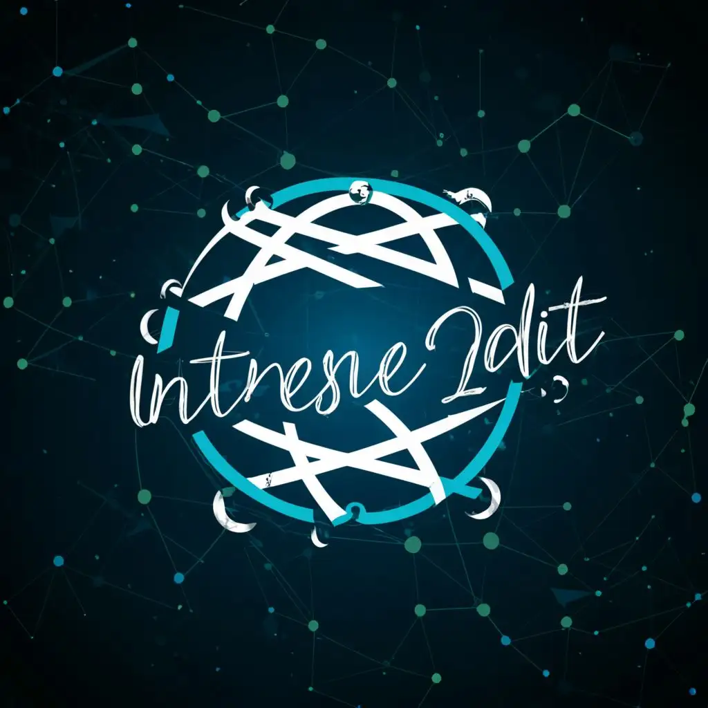 logo, IE, with the text "Intense editz", typography, be used in Internet industry