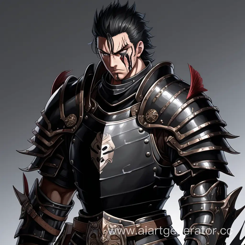 Mighty-Anime-Warrior-in-Black-Plate-Armor-with-a-Formidable-TwoHanded-Sword