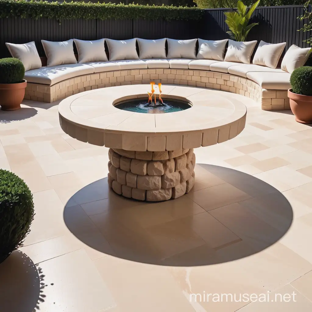 outdoor design with limestone 