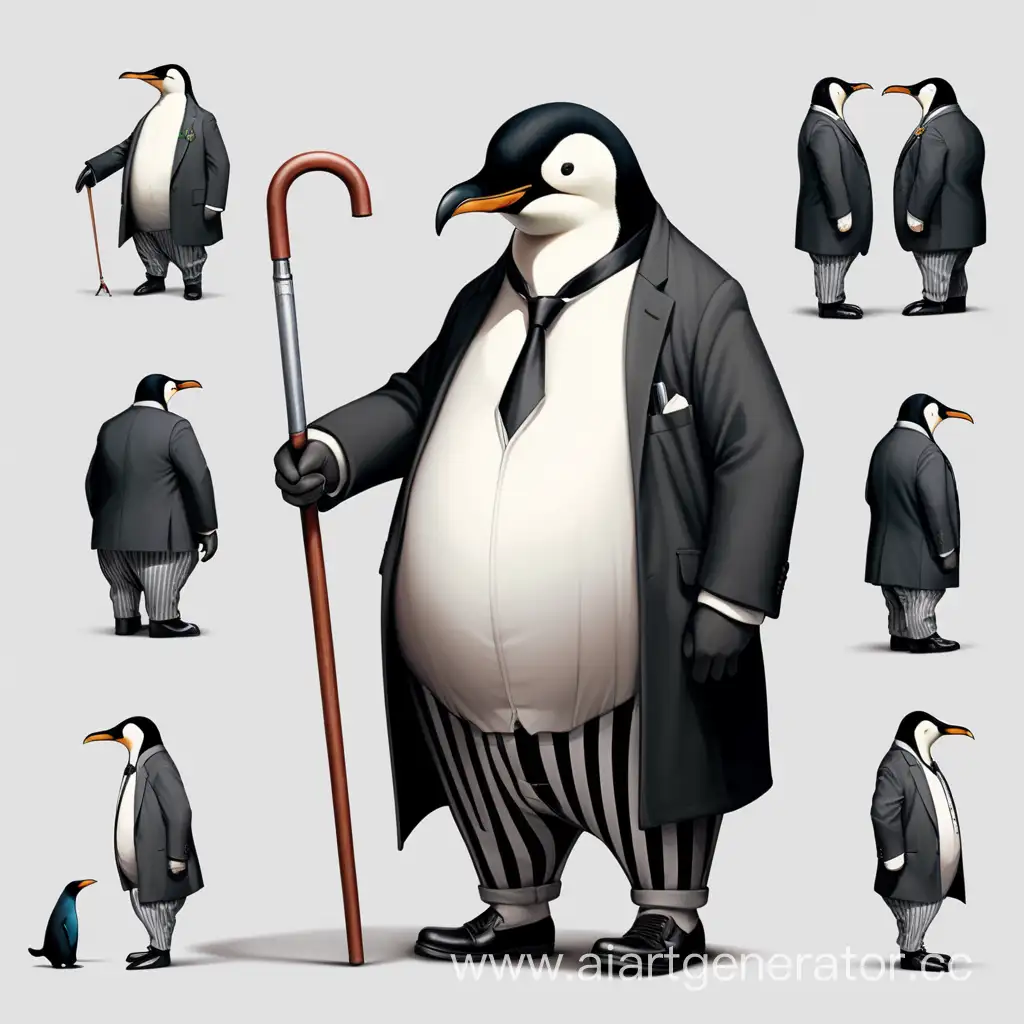 Charming-Overweight-Man-with-Penguinlike-Nose-and-Stylish-Attire