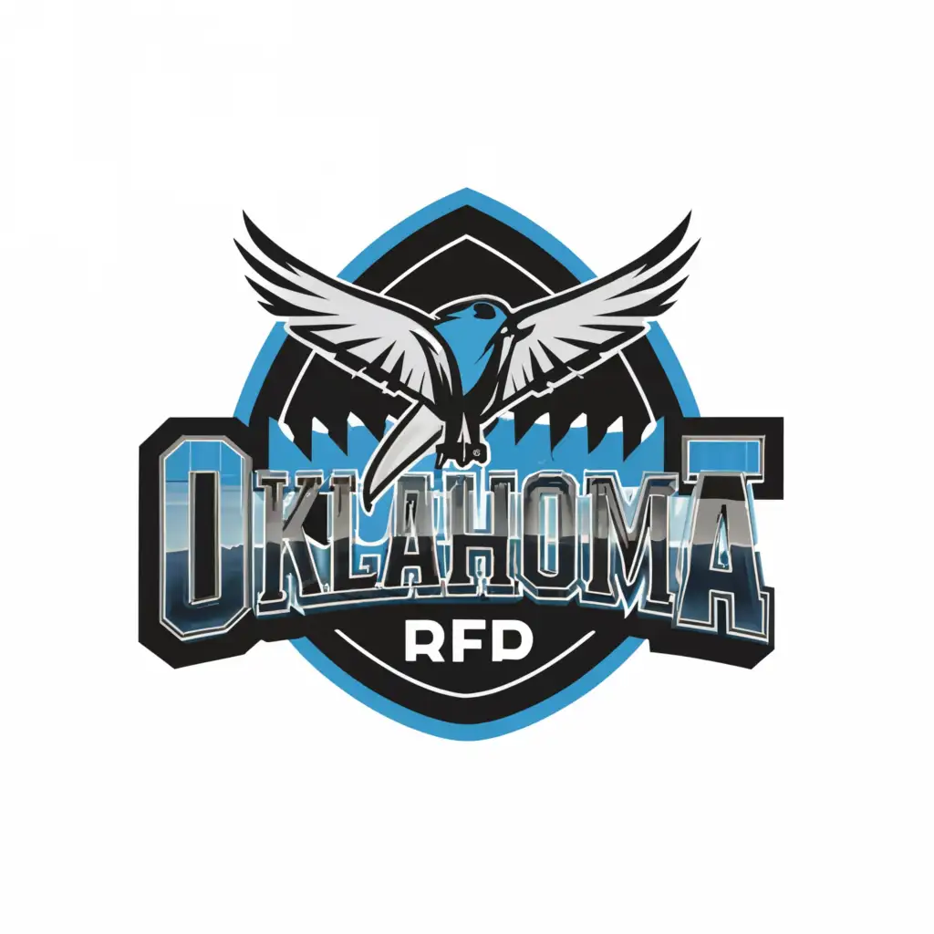 LOGO-Design-for-Oklahoma-State-RP-Featuring-Blue-Black-and-White-with-Scissortailed-Flycatcher-Motif