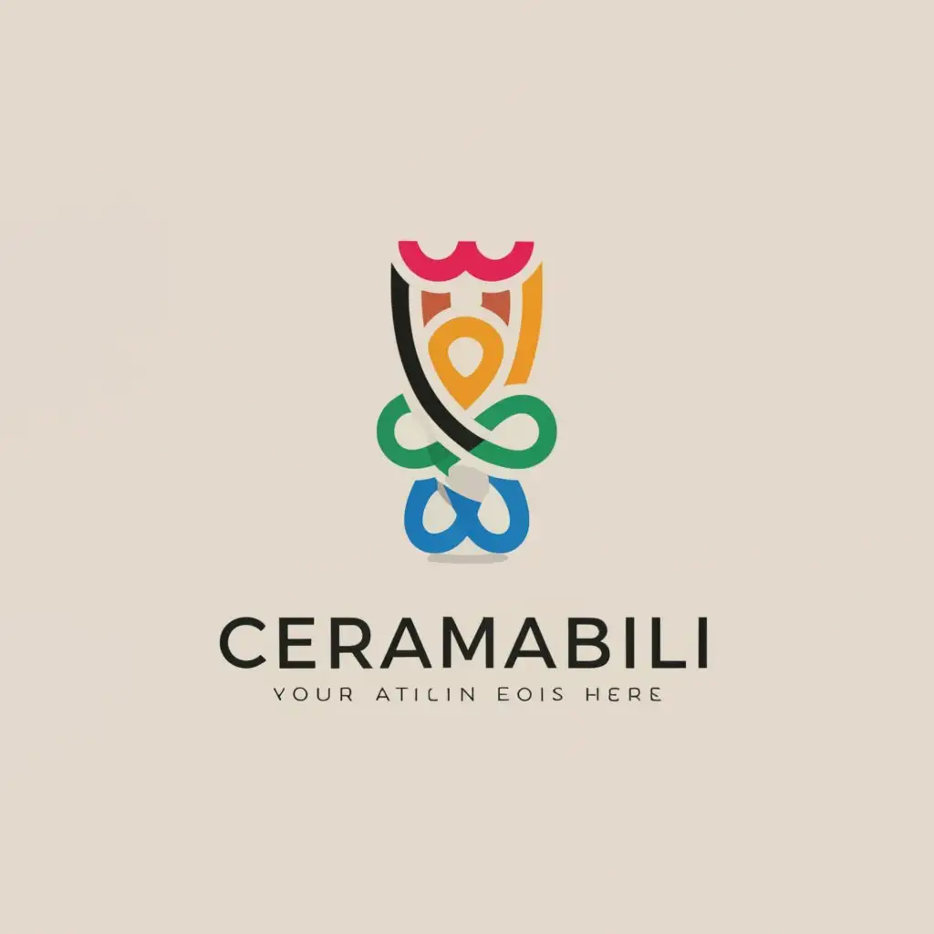 a logo design,with the text "CeramicAbili", main symbol:vaso ceramic disability social commitment,Moderate,be used in Nonprofit industry,clear background