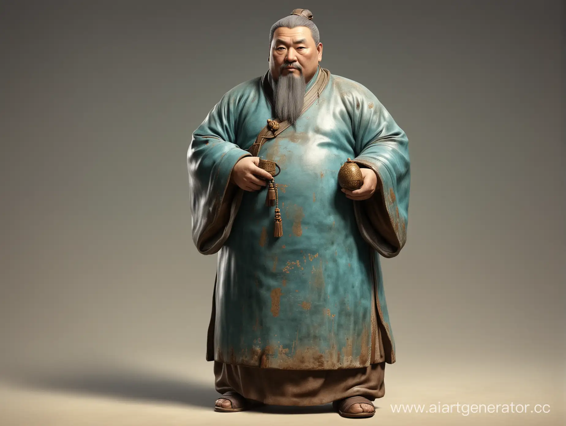 Ancient-Chinese-Fat-Official-Standing-Proudly-in-Traditional-Robes