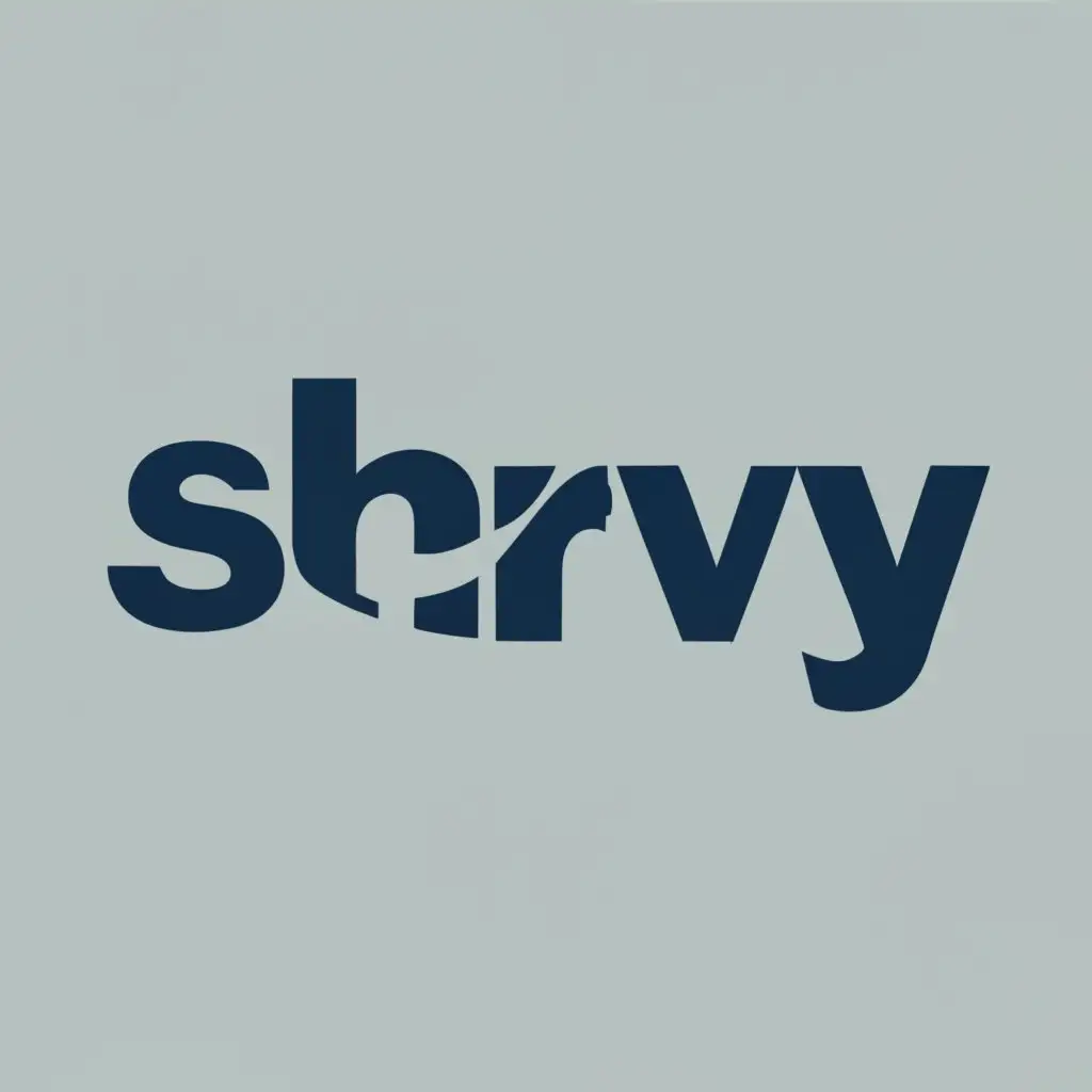 logo, shrvy, with the text "shrvy", typography, be used in Technology industry