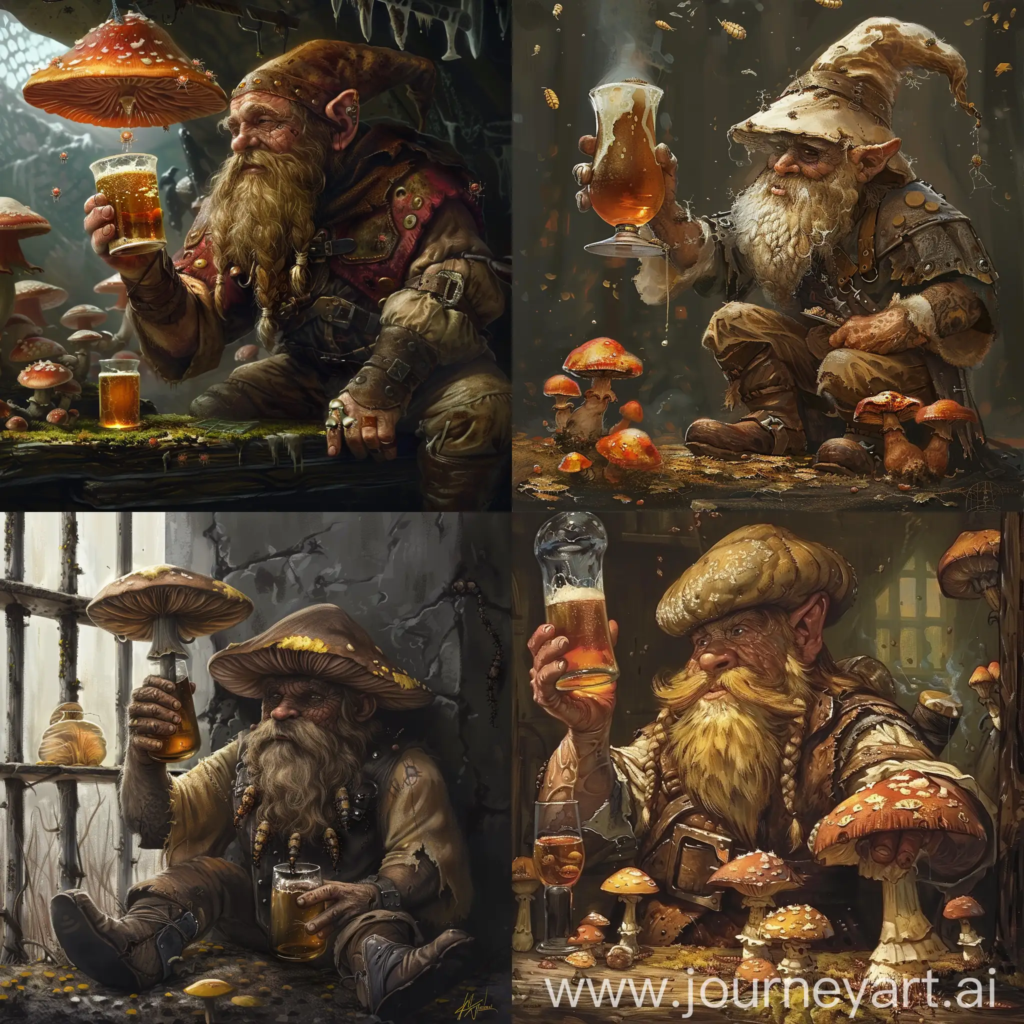 Dwarf-Brewing-Ale-in-Prison-Mushroom-and-Larvae-Concoction