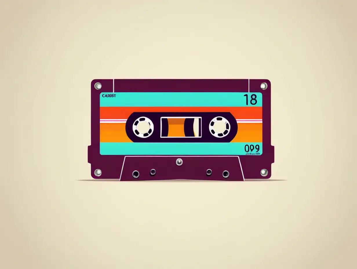 simple color vintage cassette tape  wallpaper