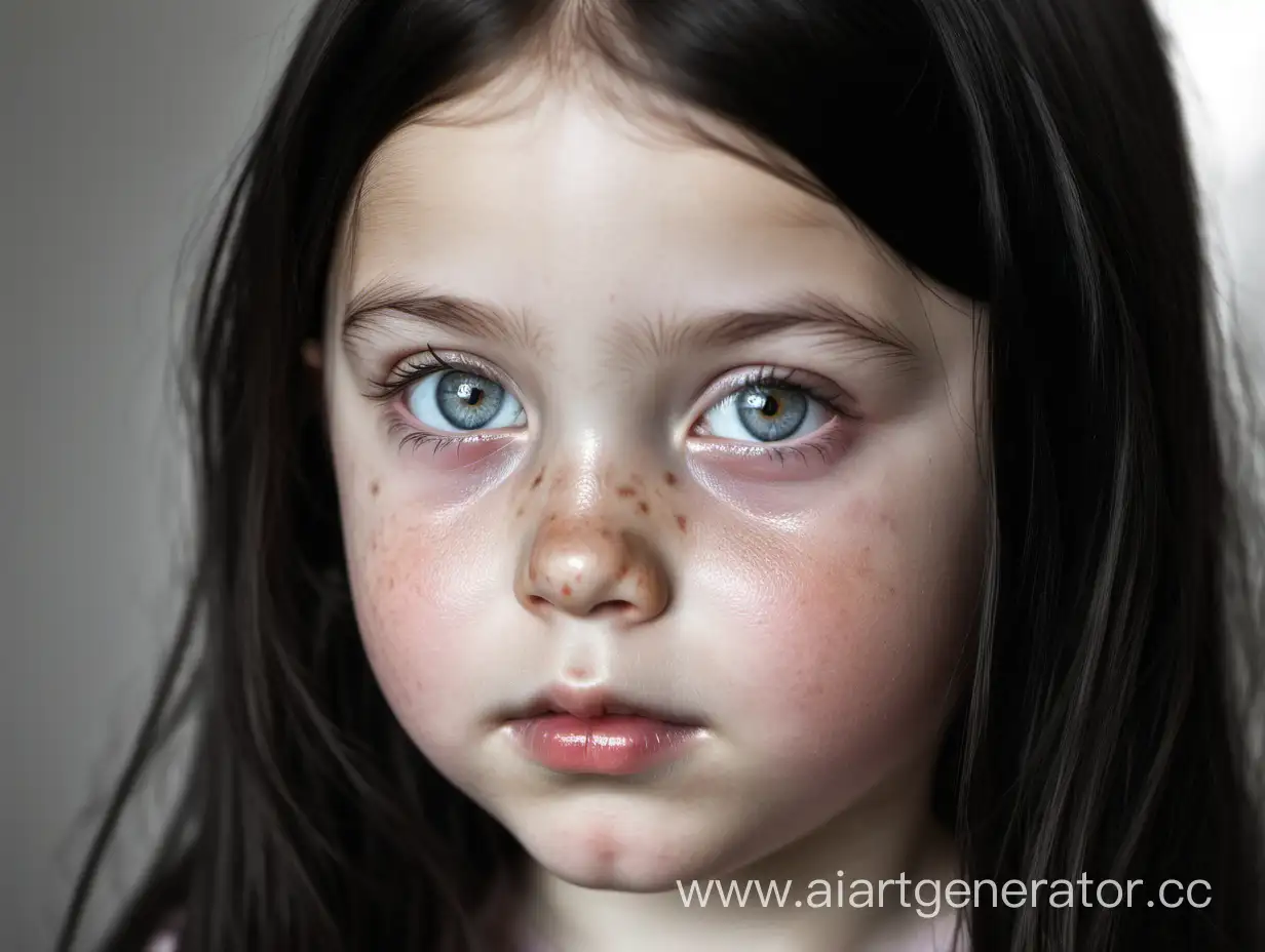 Enchanting-Little-Girl-with-Silvery-Eyes-and-Serious-Expression