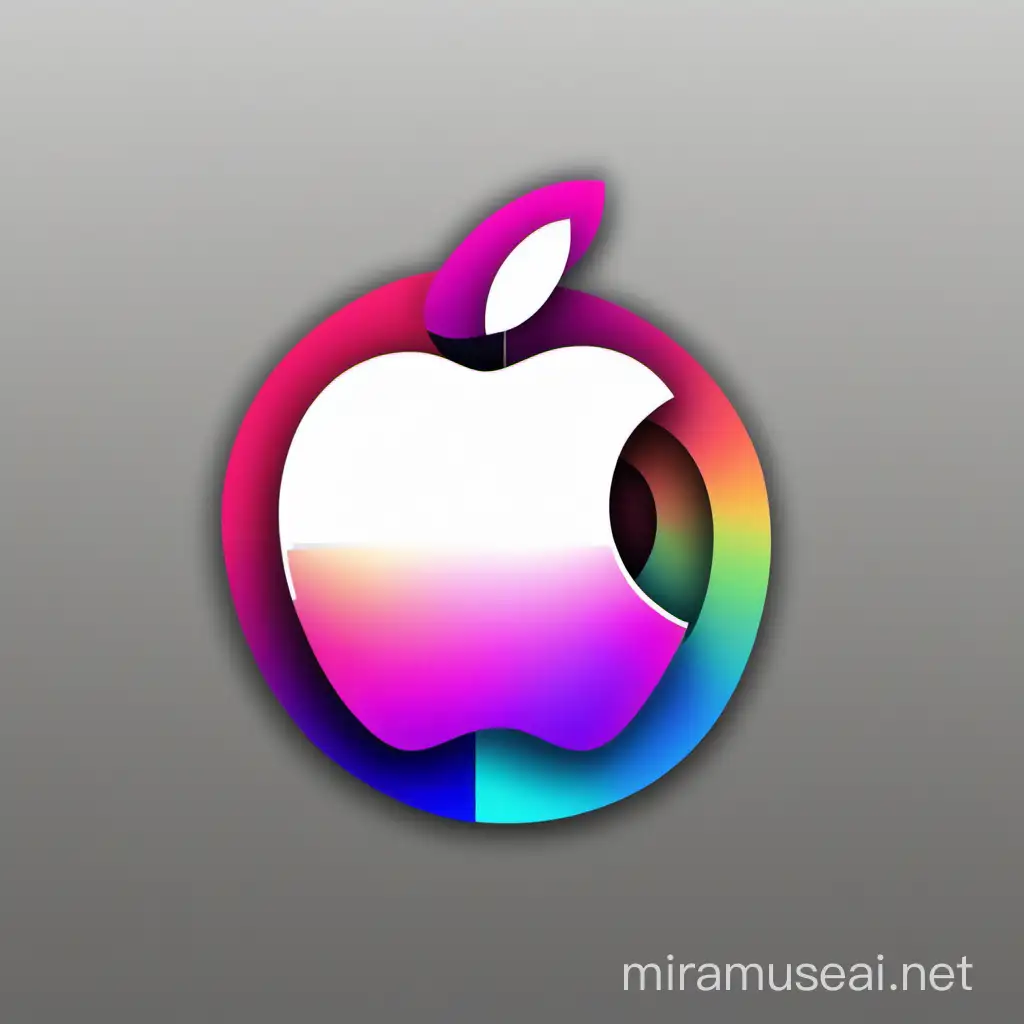 Hey Siri Mobile Shop Logo AppleInspired Design with Siri Colors
