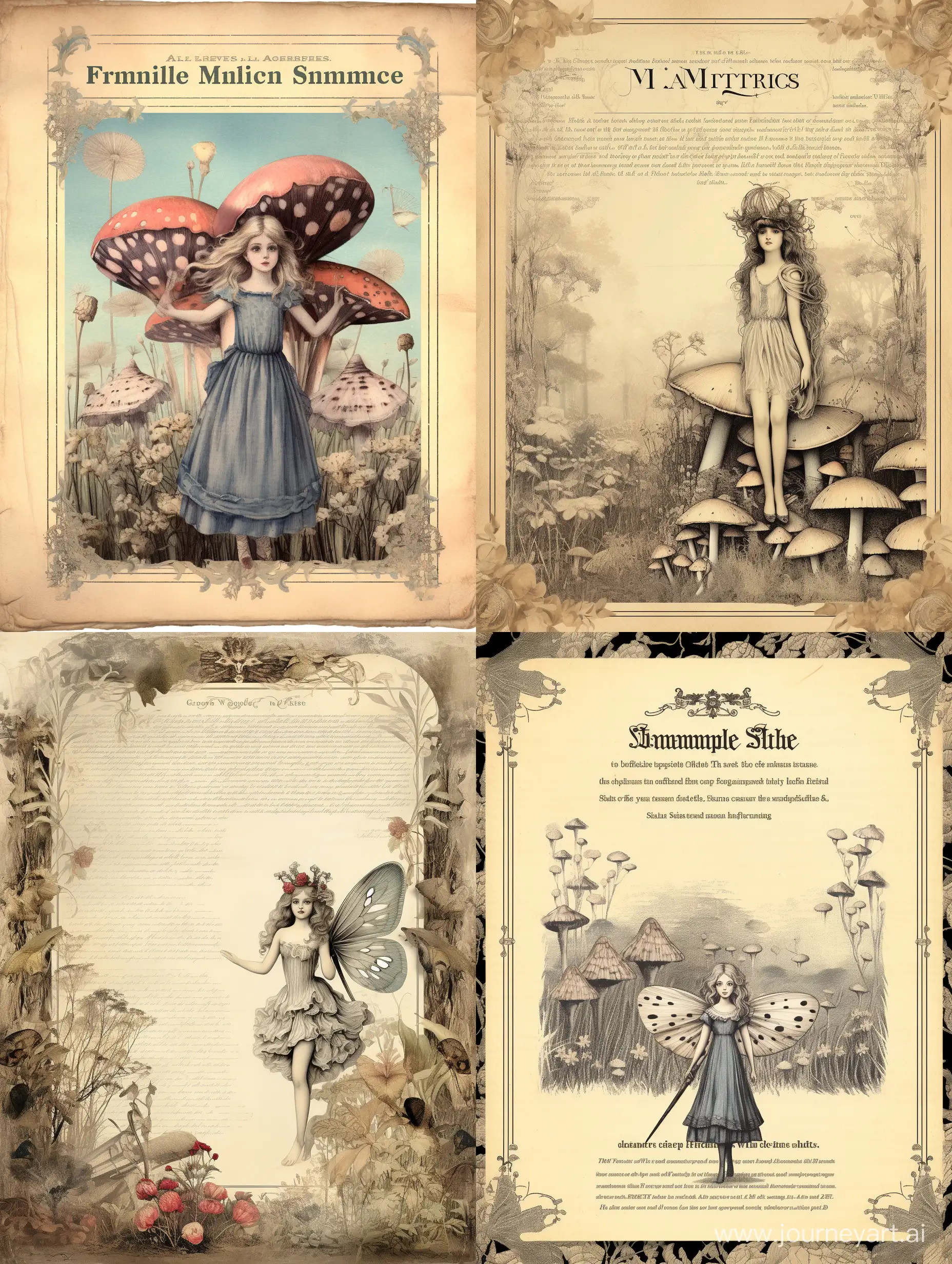 Enchanting-Vintage-Fairy-in-Mushroom-Field-Journal-Page