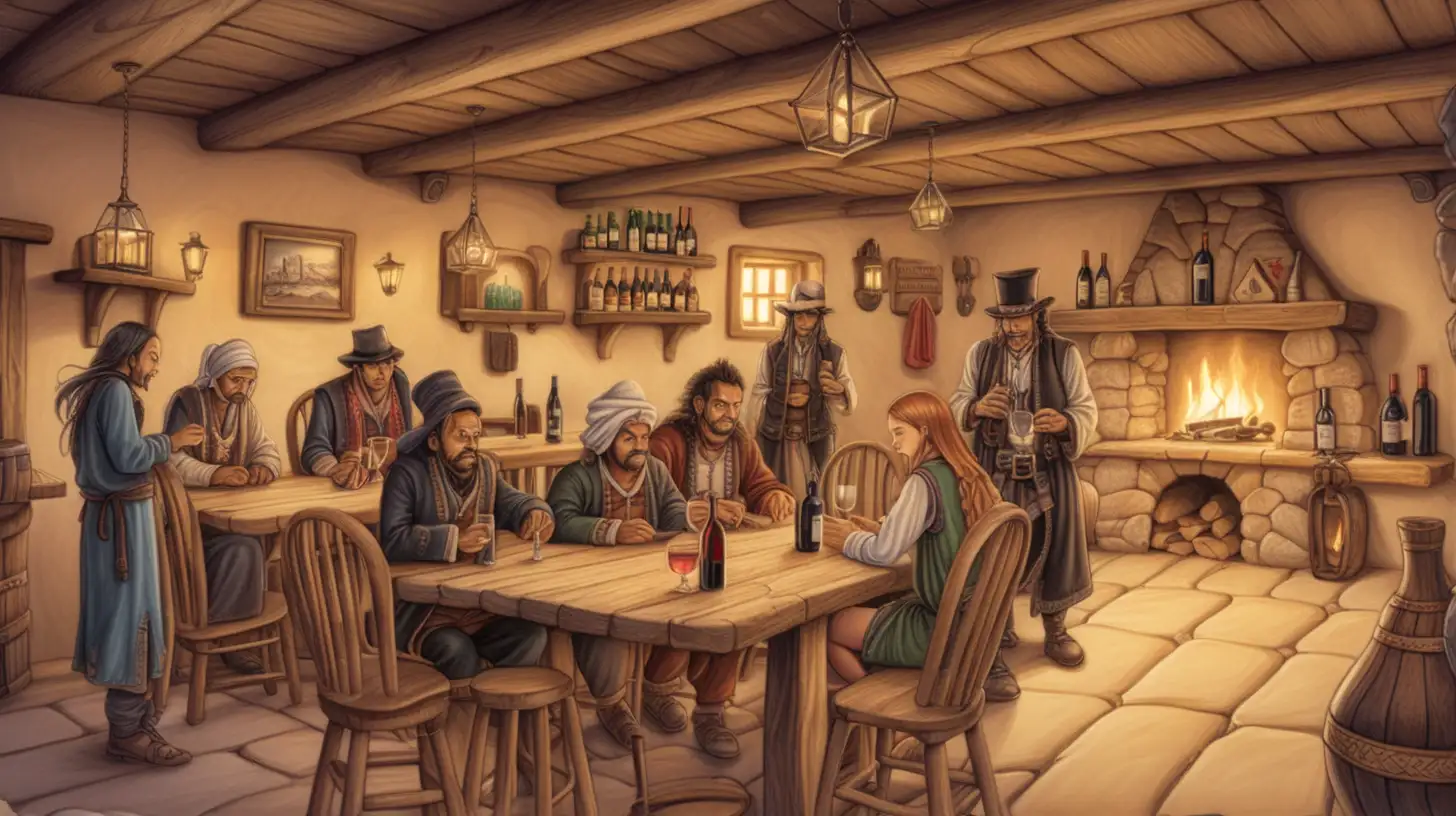 Traditional Nomad Gathering at Desert Inn with Unhappy Barman