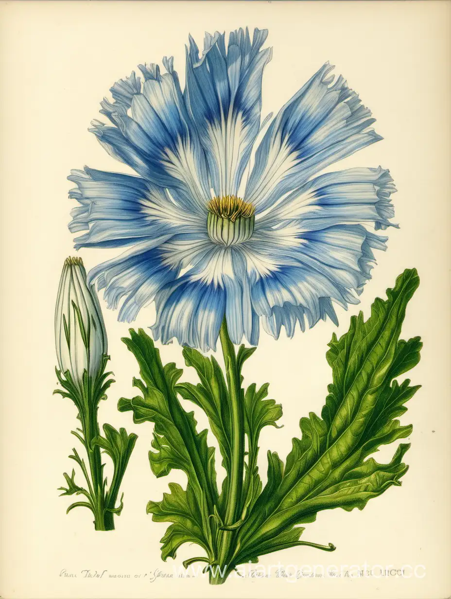 Vibrant-Chicory-Bouquet-Botanical-Elegance-in-Full-Bloom