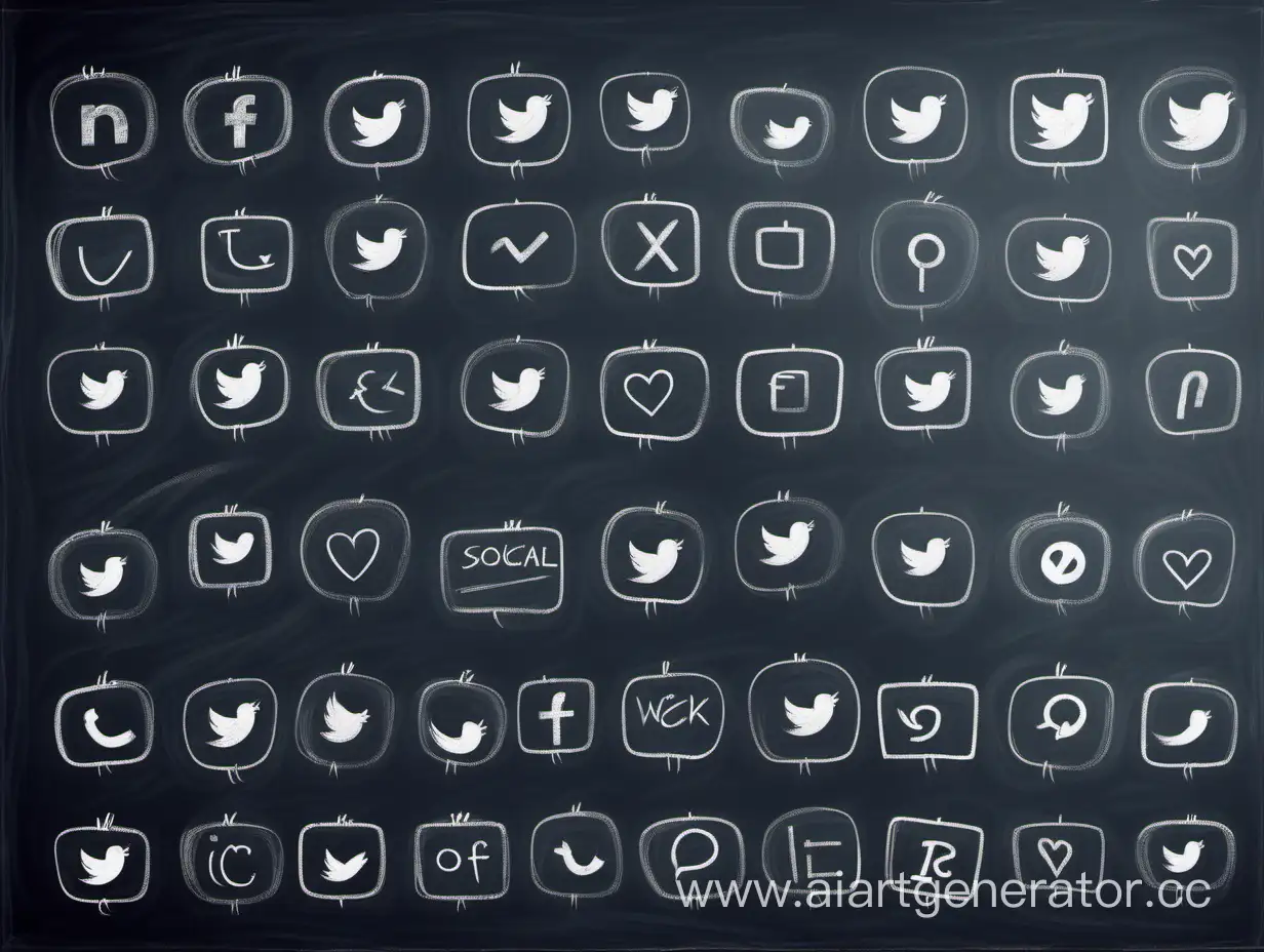School-Board-Chalk-Art-Minimalist-Social-Media-Icons-and-Likes